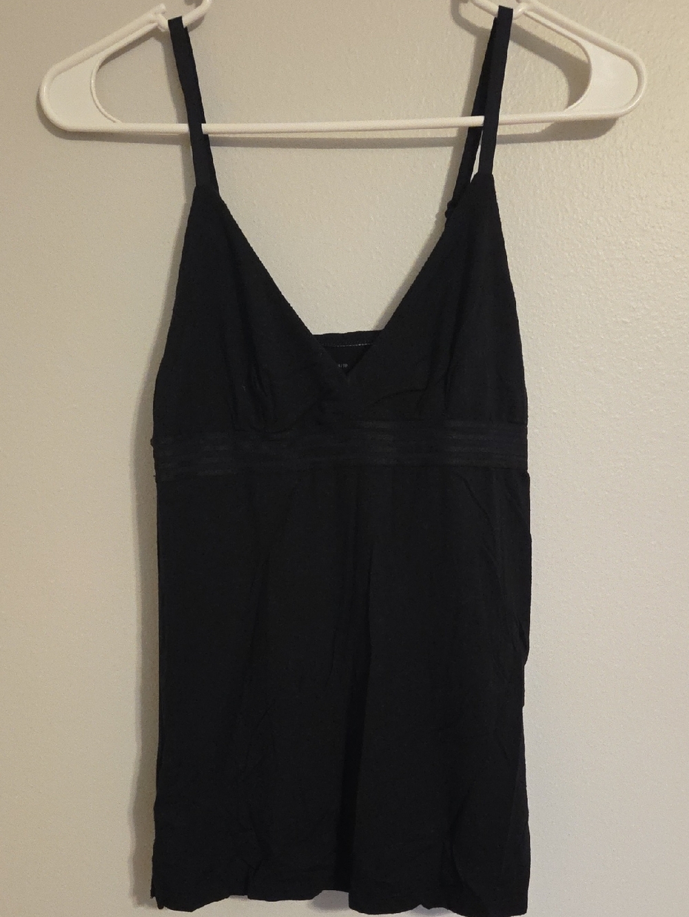 Gapbody Black V-Neck Slip Chemise - Women Intimates & Sleepwear